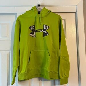 Under Armour Neon Green Hoodie Sweatshirt